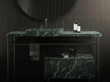 HAWAI - Console marble washbasin with towel rail by Maami Home - view 2